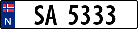 Trailer License Plate